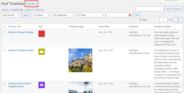 How to Create a Vertical Timeline? - Post Timeline WordPress Plugin